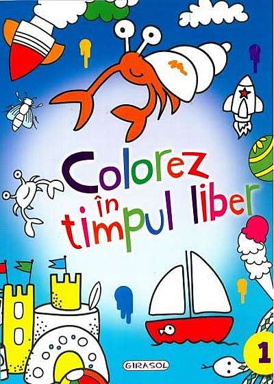 Coperta cărții Colorez în timpul liber (bleu)
