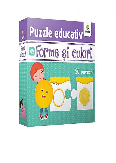 Puzzle educativ. Forme si culori