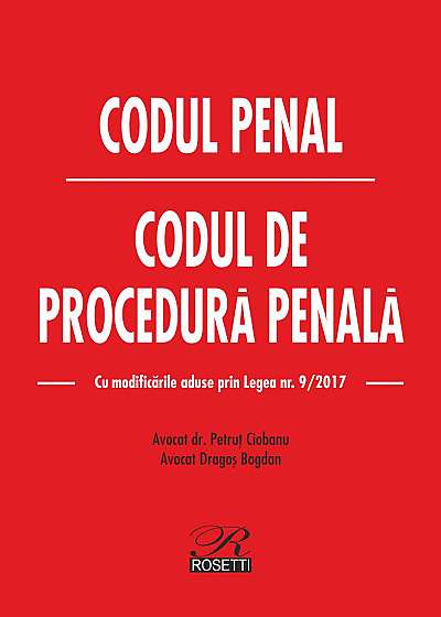 Codul penal. Codul de procedurÄƒ penala