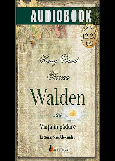 Walden sau Viata in padure - Audiobook