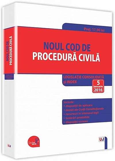 Noul Cod de procedura civila 2016