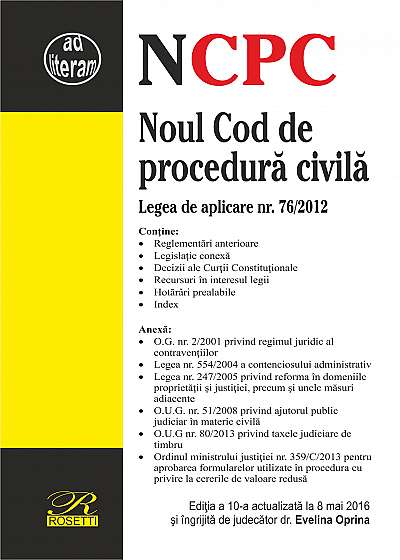 Noul Cod de procedura civila