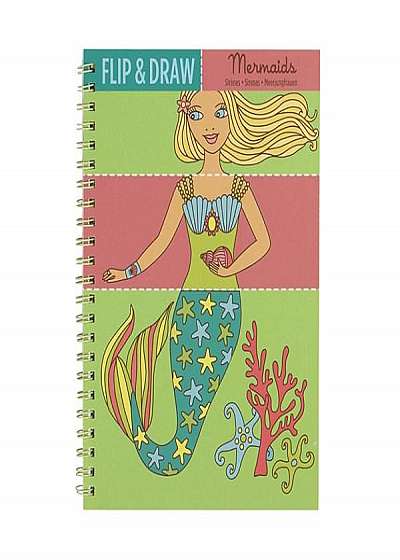 Coperta cărții Carte de colorat - Mermaids Flip and Draw