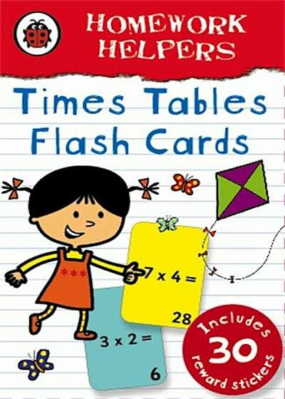 Ladybird Homework Helpers: Times Tables flash cards