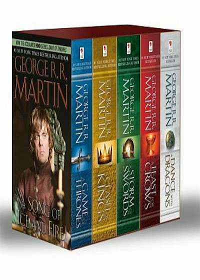 George R. R. Martin's a Game of Thrones 5-Book Boxed Set (Song of Ice and Fire Series): A Game of Thrones, a Clash of Kings, a Storm of Swords, a Feas, Paperback