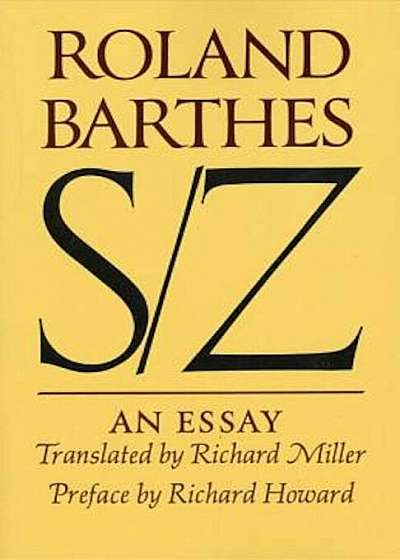S/Z: An Essay, Paperback