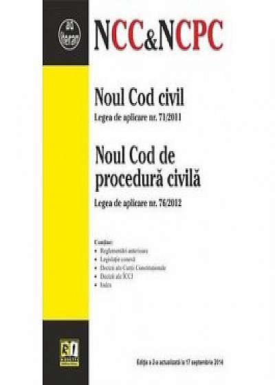 Noul Cod civil. Noul cod de procedura civila. Editia a 2-a actualizata la 17 septembrie 2014