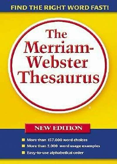 Merriam Webster Thesaurus, Paperback