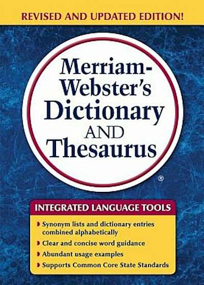 Merriam-Webster's Dictionary and Thesaurus, Paperback