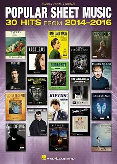 Popular Sheet Music: 30 Hits from 2014-2016, Paperback