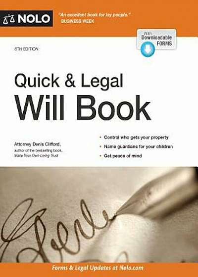 Quick & Legal Will Book, Paperback