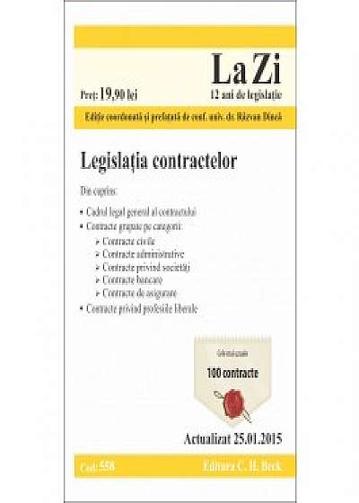 Legislatia contractelor. Cod 558. Actualizat la 25.01.2015