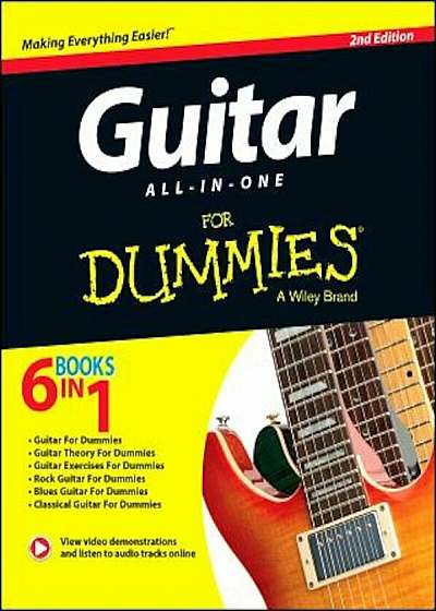 Guitar All-In-One for Dummies, Book + Online Video & Audio Instruction, Paperback