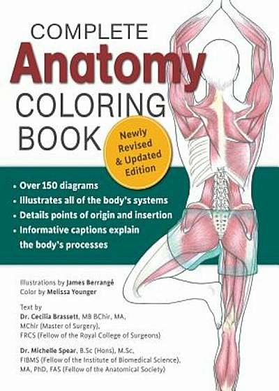 Complete Anatomy Coloring Book, Newly Revised and Updated Edition, Paperback