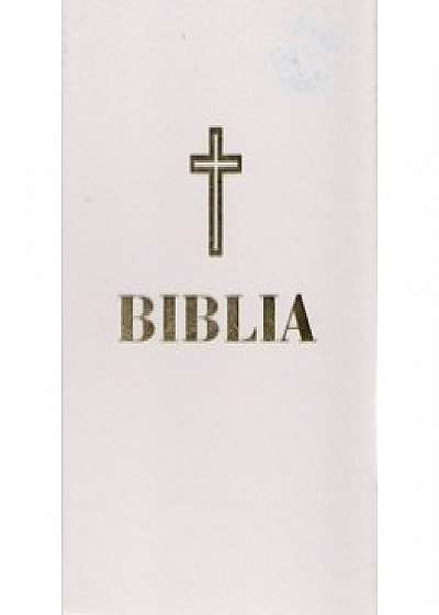 Coperta cărții Biblia (coperta alba, editie a Sfantului Sinod)