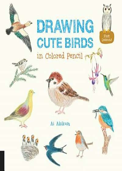 Drawing Cute Birds in Colored Pencil, Paperback