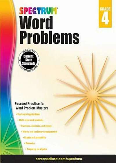 Spectrum Word Problems, Grade 4, Paperback
