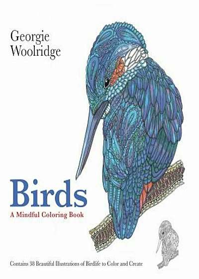 Birds: A Mindful Coloring Book, Paperback
