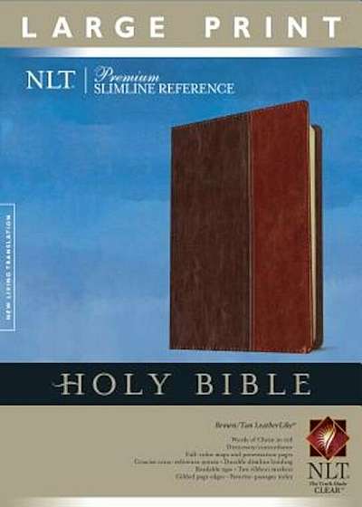 Premium Slimline Reference Bible-NLT-Large Print, Hardcover
