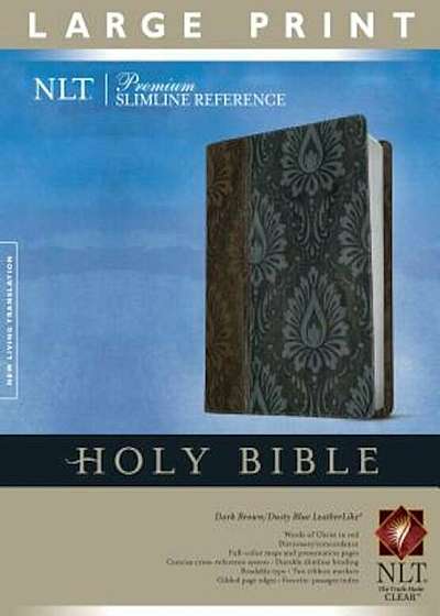 Premium Slimline Reference Bible-NLT-Large Print, Hardcover