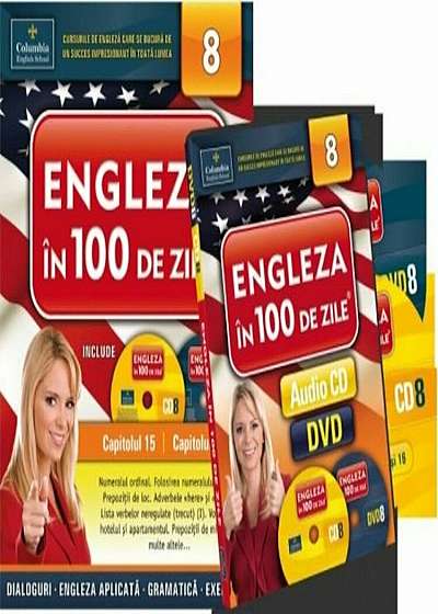 Coperta cărții Engleza in 100 de zile. Vol. 8 (capitolul 15 si 16)
