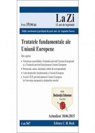 Tratatele fundamentele ale Uniunii Europene