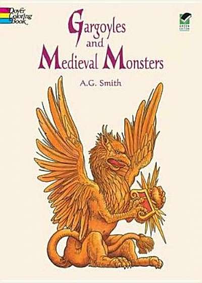 Gargoyles and Medieval Monsters Coloring Book, Paperback