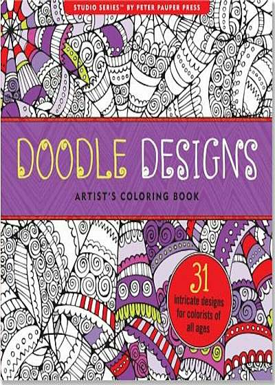 Doodle Designs Artist's Coloring Book, Paperback
