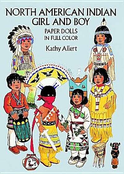 North American Indian Girl and Boy Paper Dolls, Paperback