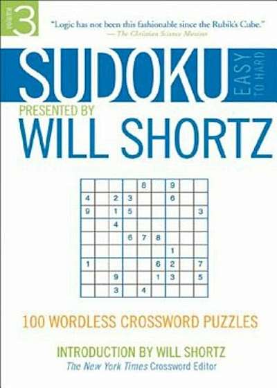 Sudoku Easy to Hard: 100 Wordless Crossword Puzzles, Paperback