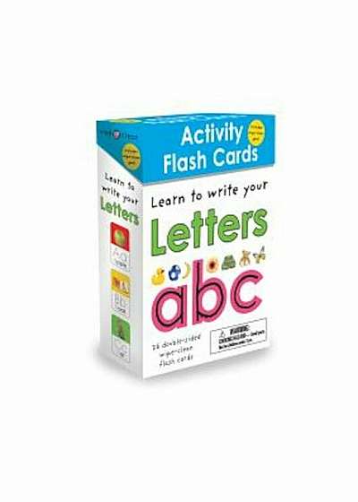 Wipe Clean: Activity Flash Cards Letters, Hardcover