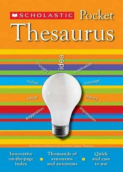 Scholastic Pocket Thesaurus, Paperback