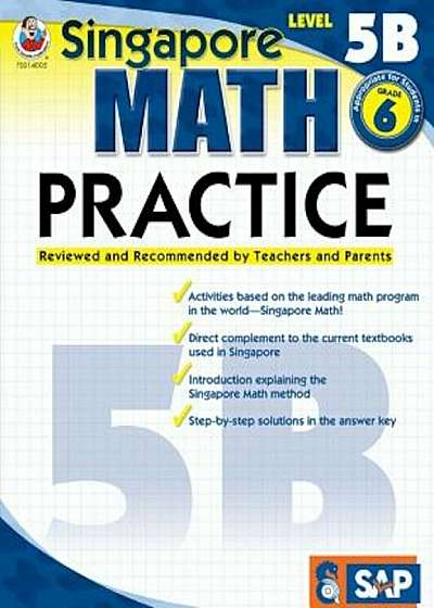 Singapore Math Practice Level 5B, Grade 6, Paperback