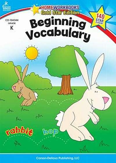 Beginning Vocabulary, Grade K: Gold Star Edition, Paperback