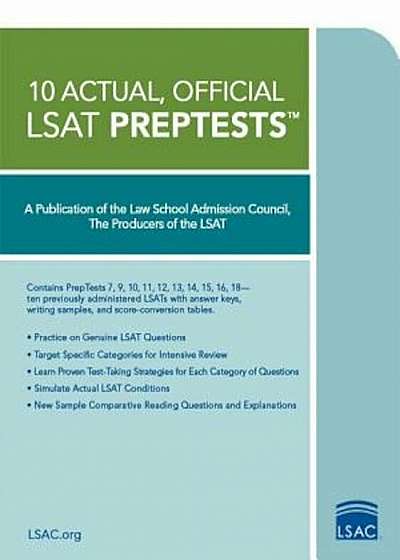 10 Actual, Official LSAT Preptests, Paperback