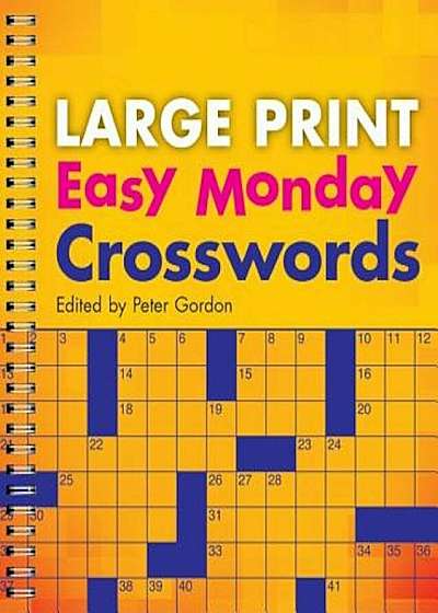 Large Print Easy Monday Crosswords, Paperback