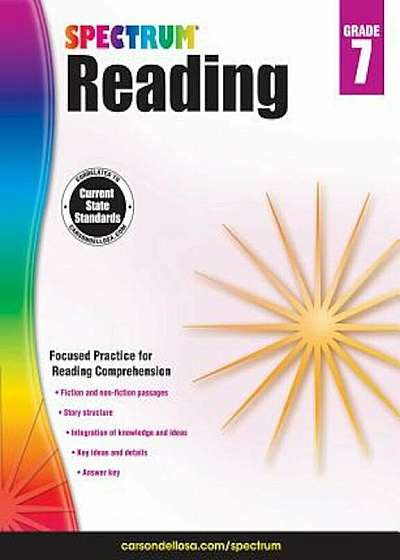 Spectrum Reading Workbook, Grade 7, Paperback