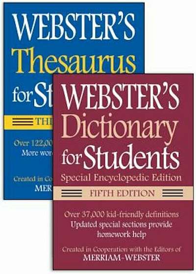 Webster's for Students Dictionary/Thesaurus Shrink-Wrapped Set, Paperback