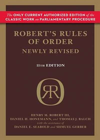 Robert's Rules of Order, Hardcover