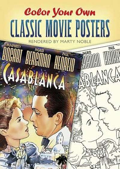 Color Your Own Classic Movie Posters, Paperback