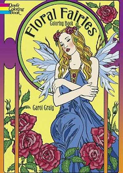 Floral Fairies Coloring Book, Paperback