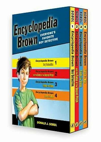 Encyclopedia Brown 4 Volume Boxed Set, Paperback