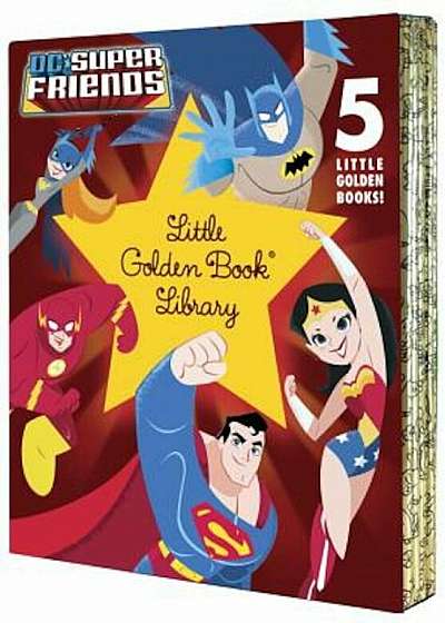 DC Super Friends Little Golden Book Library (DC Super Friends), Hardcover