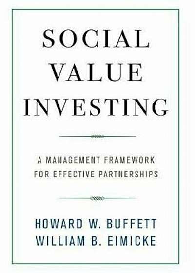 Social Value Investing, Hardcover