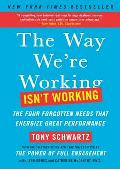 The Way We're Working Isn't Working: The Four Forgotten Needs That Energize Great Performance, Paperback