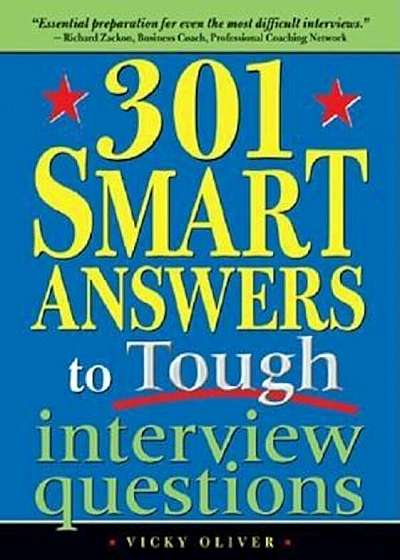 Coperta cărții 301 Smart Answers to Tough Interview Questions, Paperback