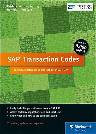 SAP Transaction Codes: Your Quick Reference to Transactions in SAP Erp, Paperback