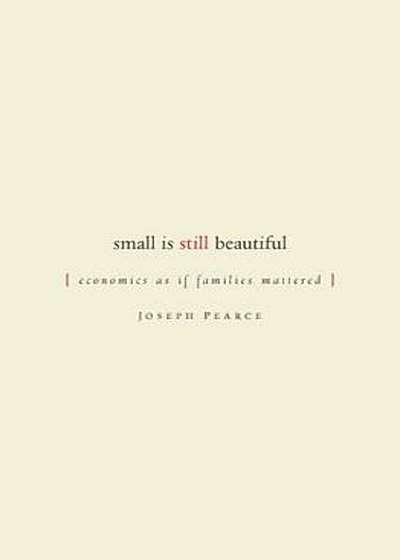 Small Is Still Beautiful: Economics as If Families Mattered, Paperback