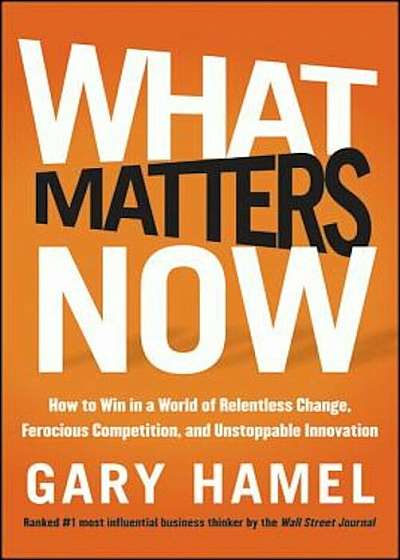What Matters Now: How to Win in a World of Relentless Change, Ferocious Competition, and Unstoppable Innovation, Hardcover