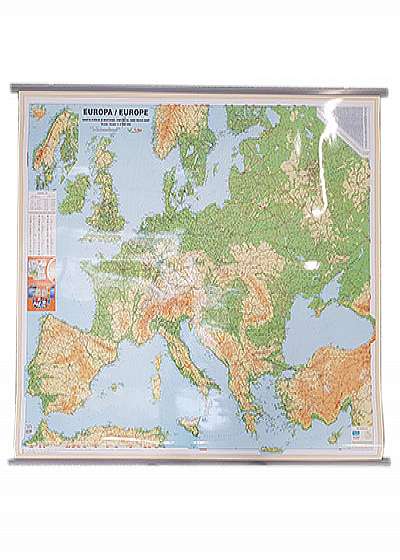 Harta fizica a Europei